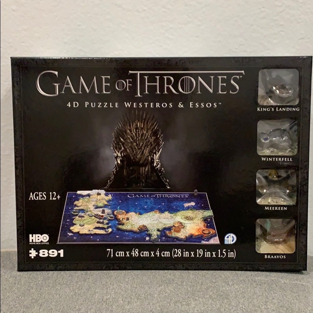 NWT Game of Thrones 4D Puzzle Westeros & Essos